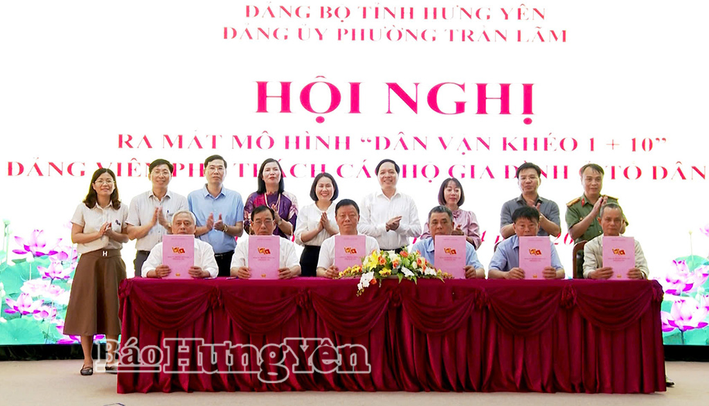 Phường Trần Lãm và xã Đông Quan ra mắt mô hình “Dân vận khéo 1 +10”