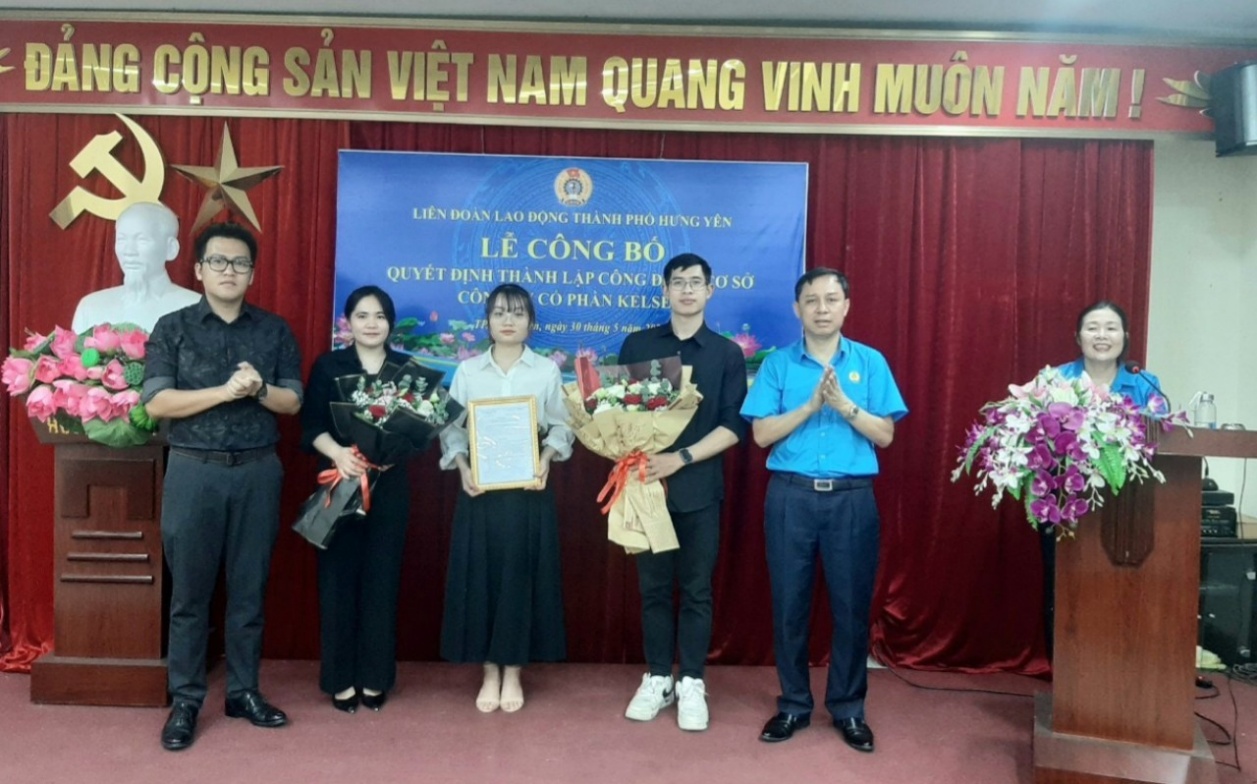 Thành lập công đoàn đoàn cơ sở Công ty TNHH Bệnh viện Việt Nhật