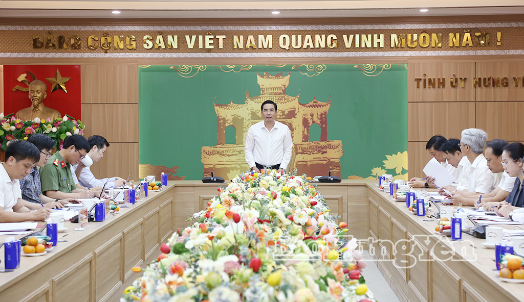 Đoàn kiểm tra, giám sát số 17 của Bộ Chính trị, Ban Bí thư làm việc với Ban Tổ chức Tỉnh ủy và Ban Thường vụ Đảng ủy một số sở, ngành