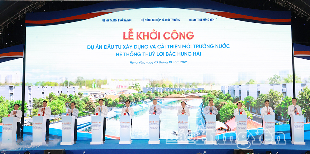 Khởi công Dự án nâng cấp, hiện đại hóa và cải thiện môi trường nước hệ thống thủy lợi Bắc Hưng Hải