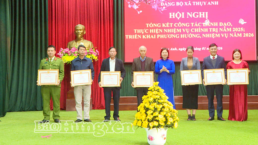 Đảng bộ xã Thụy Anh triển khai công tác lãnh đạo thực hiện nhiệm vụ chính trị năm 2026