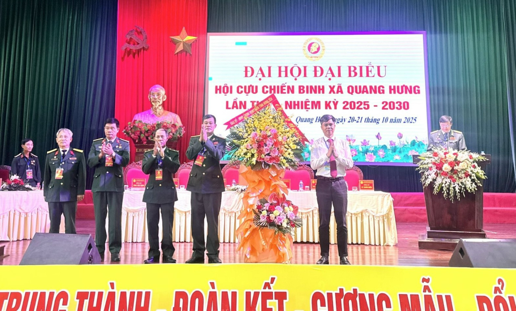 Đại hội đại biểu Hội Cựu chiến binh các xã lần thứ I nhiệm kỳ 2025 – 2030