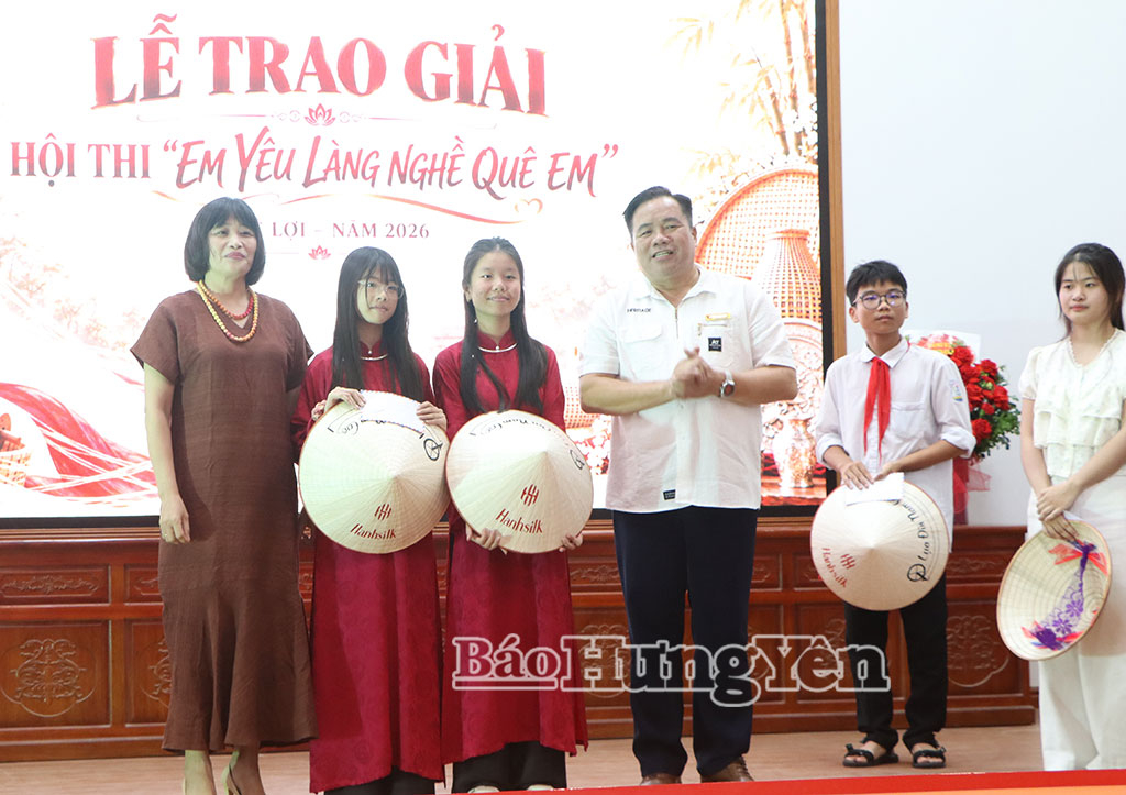 20 học sinh xã Lê Lợi tham gia Hội thi “Em yêu làng nghề quê em”