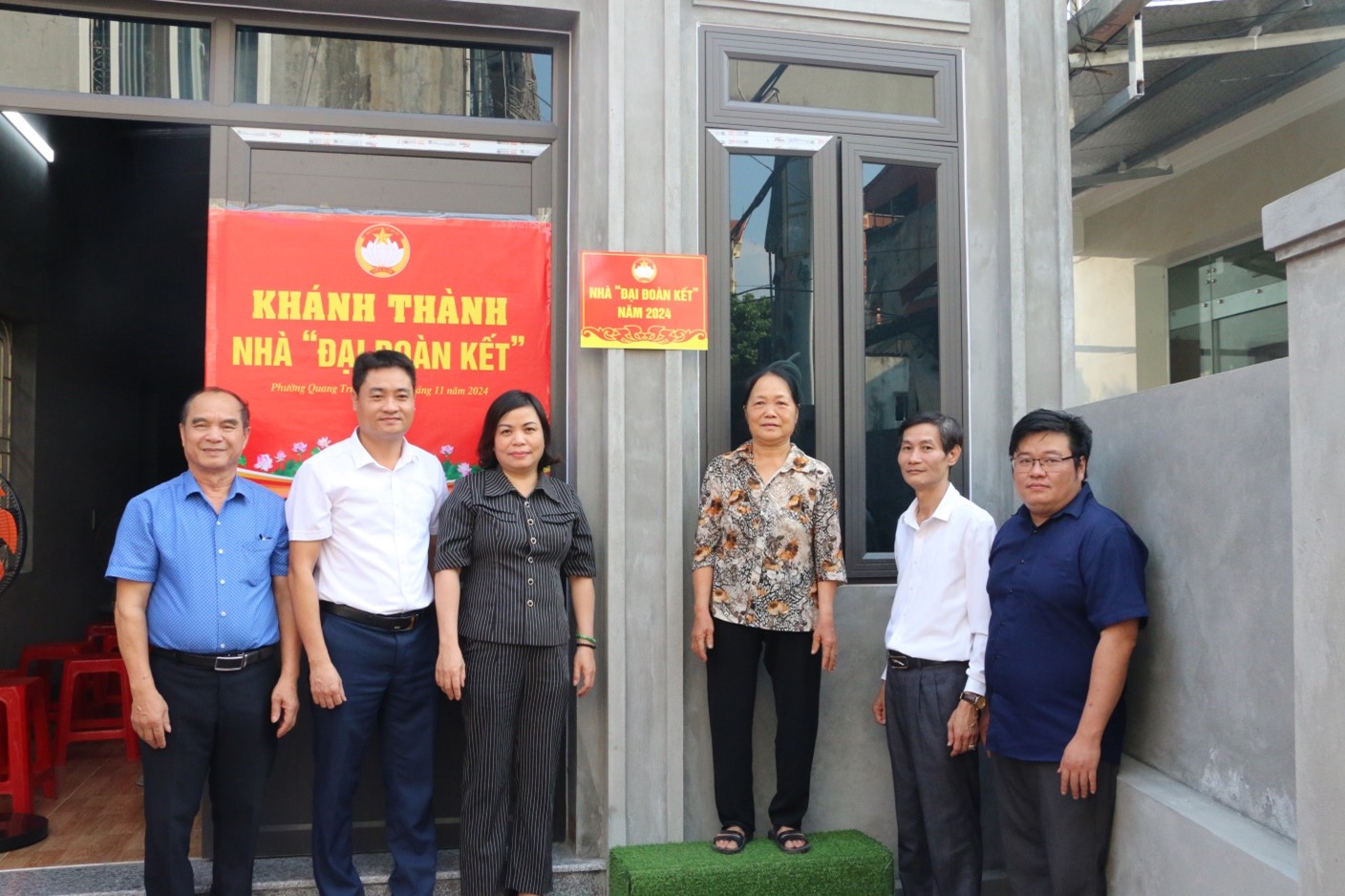 Khánh thành “Nhà Đại đoàn kết” cho hộ nghèo tại phường Quang Trung