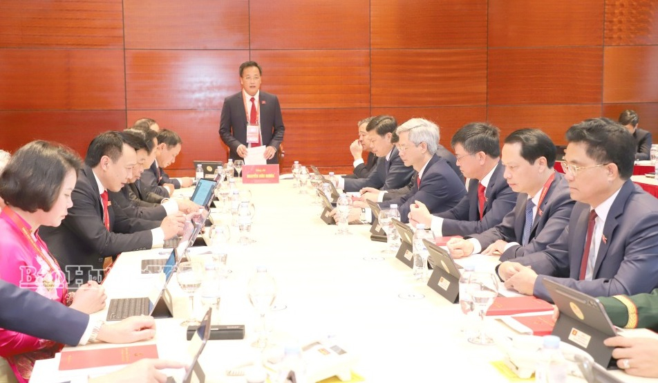 Đoàn đại biểu Đảng bộ tỉnh Hưng Yên dự Đại hội XIV của Đảng phát huy tinh thần trách nhiệm, tích cực tham gia thảo luận tại tổ