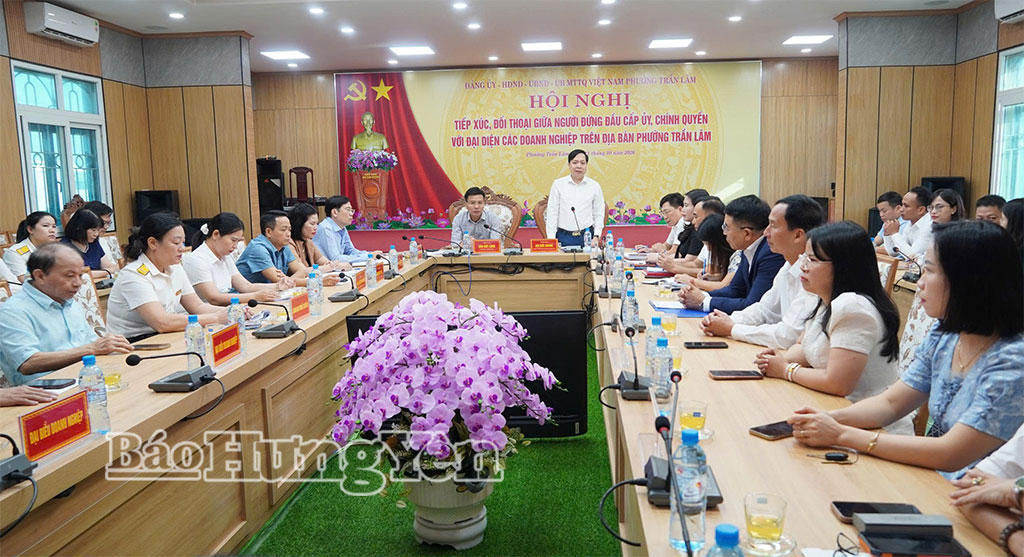 Phường Trần Lãm: Đối thoại, tháo gỡ khó khăn cho doanh nghiệp