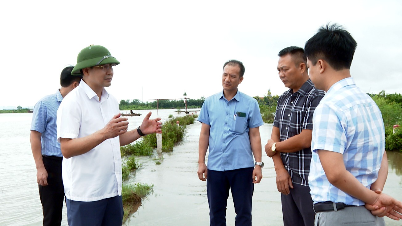 Chủ tịch UBND thành phố kiểm tra, chỉ đạo công tác phòng, chống úng  trên địa bàn thành phố