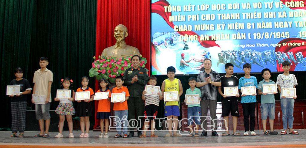 Xã Hoàng Hoa Thám: Hơn 1.200 thanh, thiếu nhi được học bơi, võ tự vệ miễn phí
