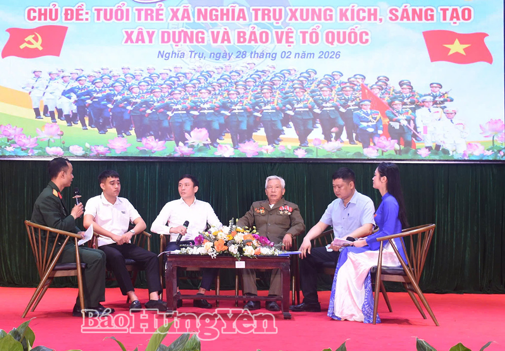 Xã Nghĩa Trụ: Giao lưu, gặp mặt và tư vấn, định hướng việc làm cho thanh niên chuẩn bị nhập ngũ