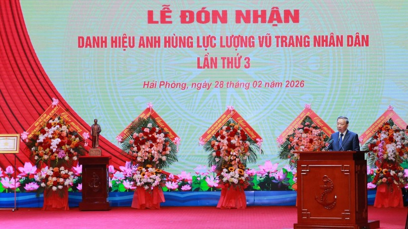 Phát biểu của Tổng Bí thư Tô Lâm tại Lễ đón nhận danh hiệu Anh hùng Lực lượng vũ trang nhân dân của Quân chủng Hải quân