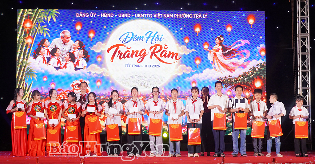 Phường Trà Lý tổ chức đêm hội Trăng rằm Trung thu năm 2026