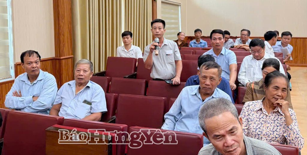 Lãnh đạo phường Vũ Phúc tiếp xúc, đối thoại với cán bộ, đảng viên và Nhân dân
