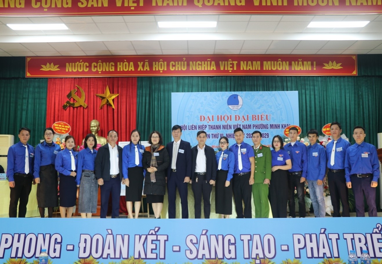 ĐẠI HỘI ĐẠI BIỂU HỘI LIÊN HIỆP THANH NIÊN VIỆT NAM PHƯỜNG MINH KHAI LẦN THỨ VI, NHIỆM KỲ 2024 - 2029