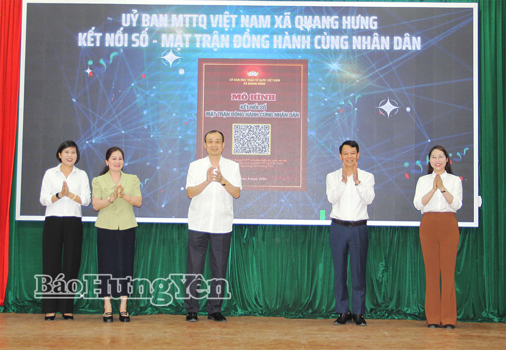 Xã Quang Hưng ra mắt mô hình “Kết nối số - Mặt trận Tổ quốc đồng hành cùng Nhân dân”