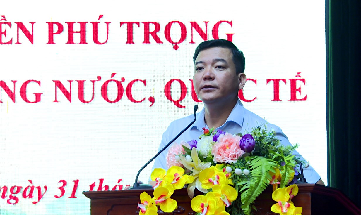 THÀNH ỦY HƯNG YÊN TỔ CHỨC HỘI NGHỊ QUÁN TRIỆT, HỌC TẬP BÀI VIẾT TÁC PHẨM CỦA TỔNG BÍ THƯ NGUYỄN PHÚ TRỌNG VÀ THÔNG TIN TÌNH HÌNH THỜI SỰ TRONG NƯỚC, QUỐC TẾ