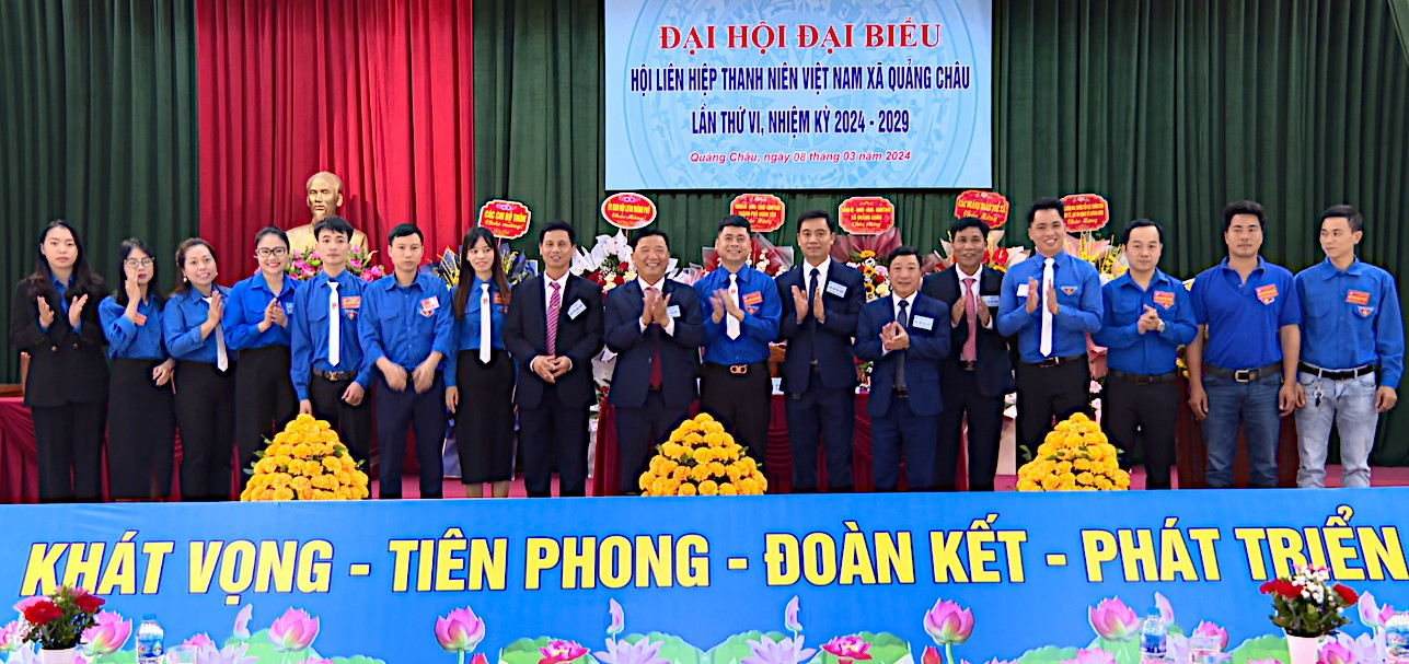 Đại hội đại biểu Hội Liên hiệp thanh niên Việt Nam xã Quảng Châu (TPHY) lần thứ VI, nhiệm kỳ 2024 - 2029