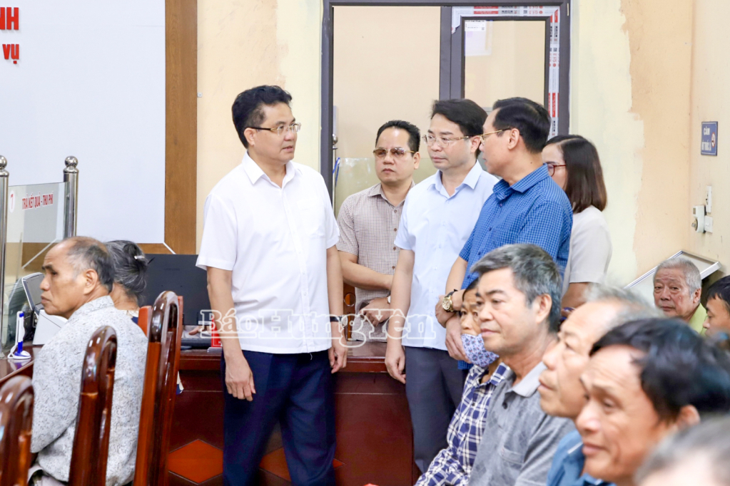 Kiểm tra công tác chuẩn bị, tổ chức đại hội Đảng và triển khai vận hành chính quyền địa phương 2 cấp tại xã Châu Ninh