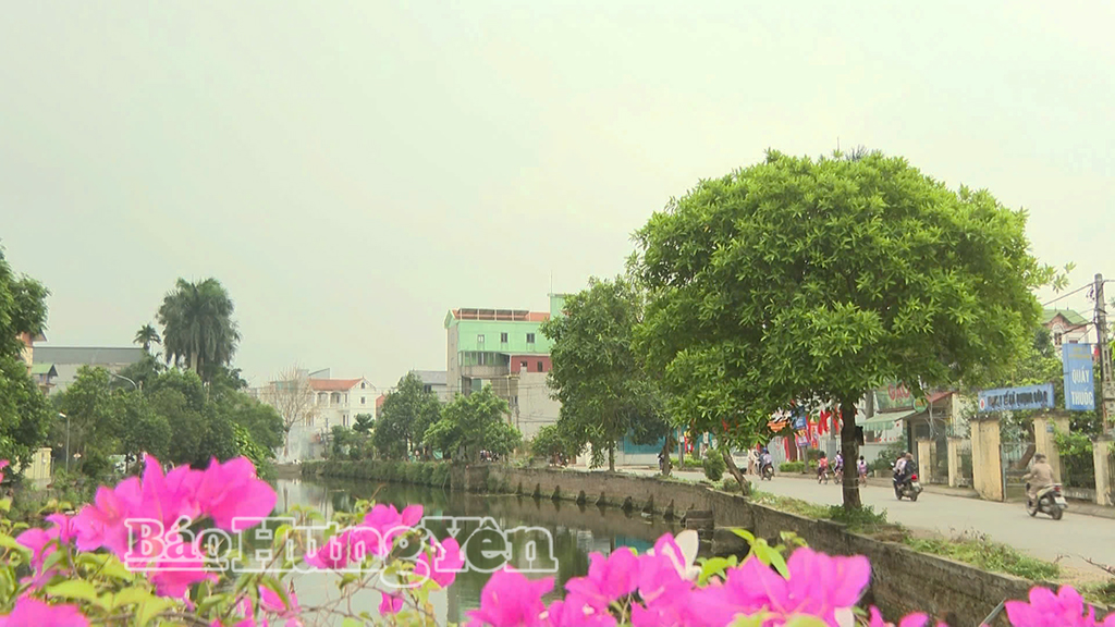 Xã Phụng Công tạo dựng cảnh quan xanh, sạch
