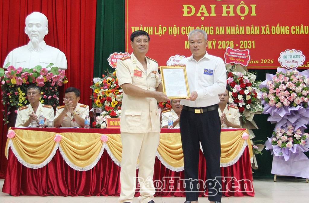 Thành lập Hội Cựu Công an nhân dân xã Đồng Châu