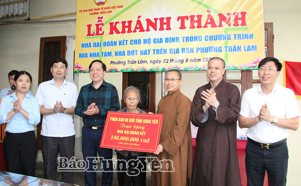 Phường Trần Lãm khánh thành nhà Đại đoàn kết cho hộ cận nghèo