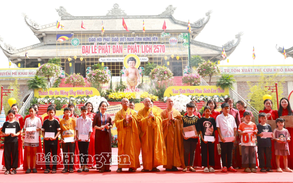 Chào mừng Đại hội Đại biểu Phật giáo tỉnh Hưng Yên lần thứ nhất, nhiệm kỳ 2026 - 2031