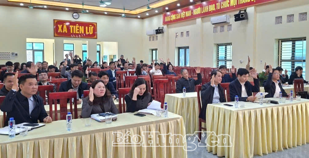 Xã Tiên Lữ: Lấy ý kiến cử tri nơi công tác đối với người được dự kiến giới thiệu ứng cử đại biểu HĐND xã