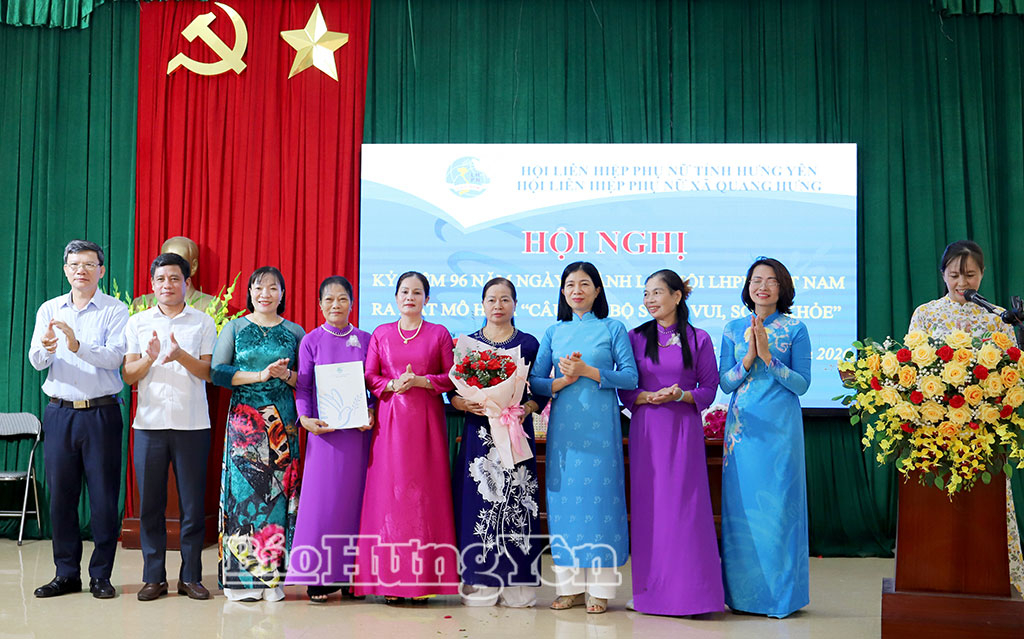 Hội LHPN xã Quang Hưng ra mắt mô hình điểm “Câu lạc bộ sống vui, sống khỏe”