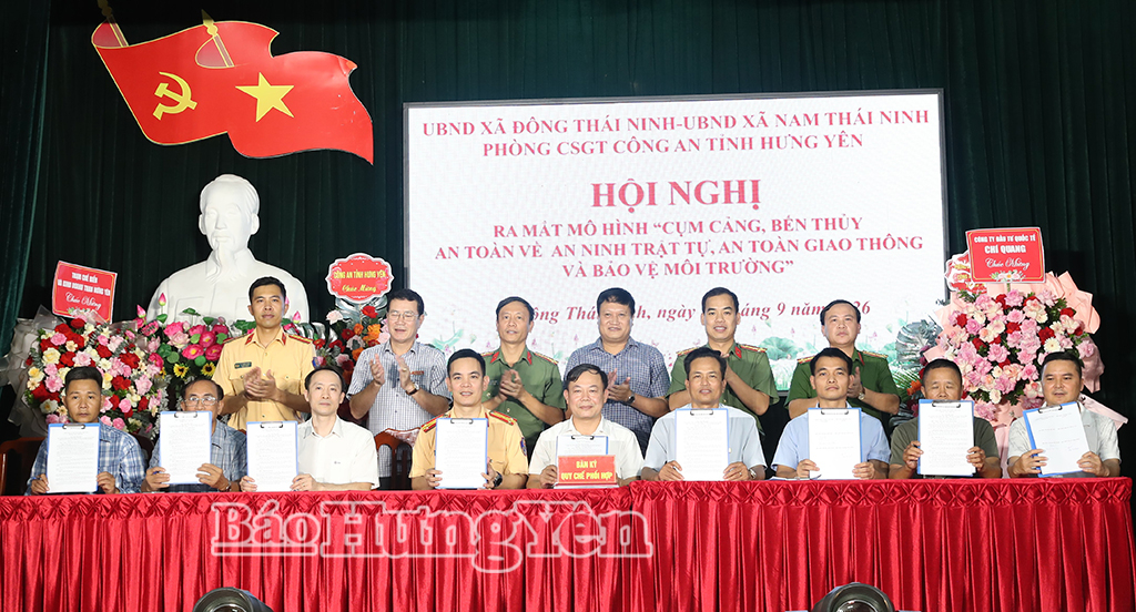 Ra mắt mô hình “Cụm cảng, bến thủy an toàn về an ninh trật tự, an toàn giao thông và bảo vệ môi trường”