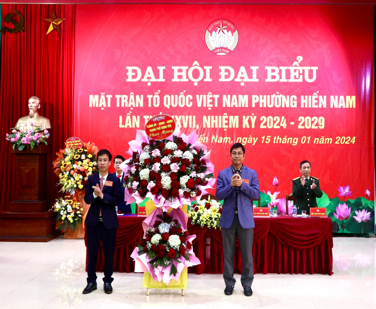 Đại hội đại biểu Mặt trận Tổ quốc phường Hiến Nam (TPHY) lần thứ XXVII, nhiệm kỳ 2024 – 2029