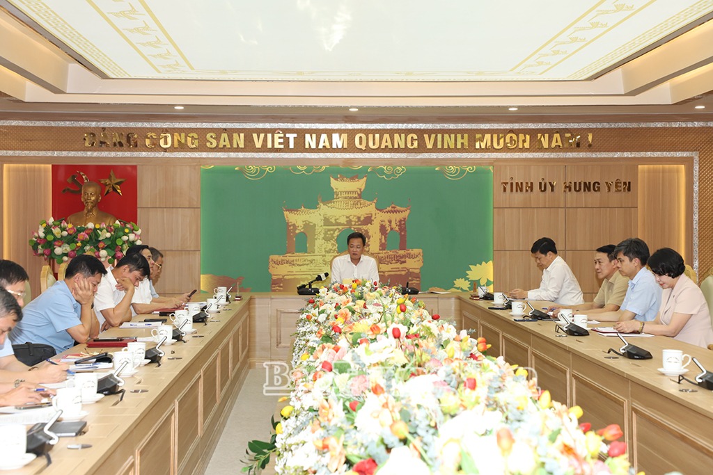 Họp Ban Chỉ đạo thực hiện sắp xếp các đơn vị hành chính trên địa bàn tỉnh Hưng Yên