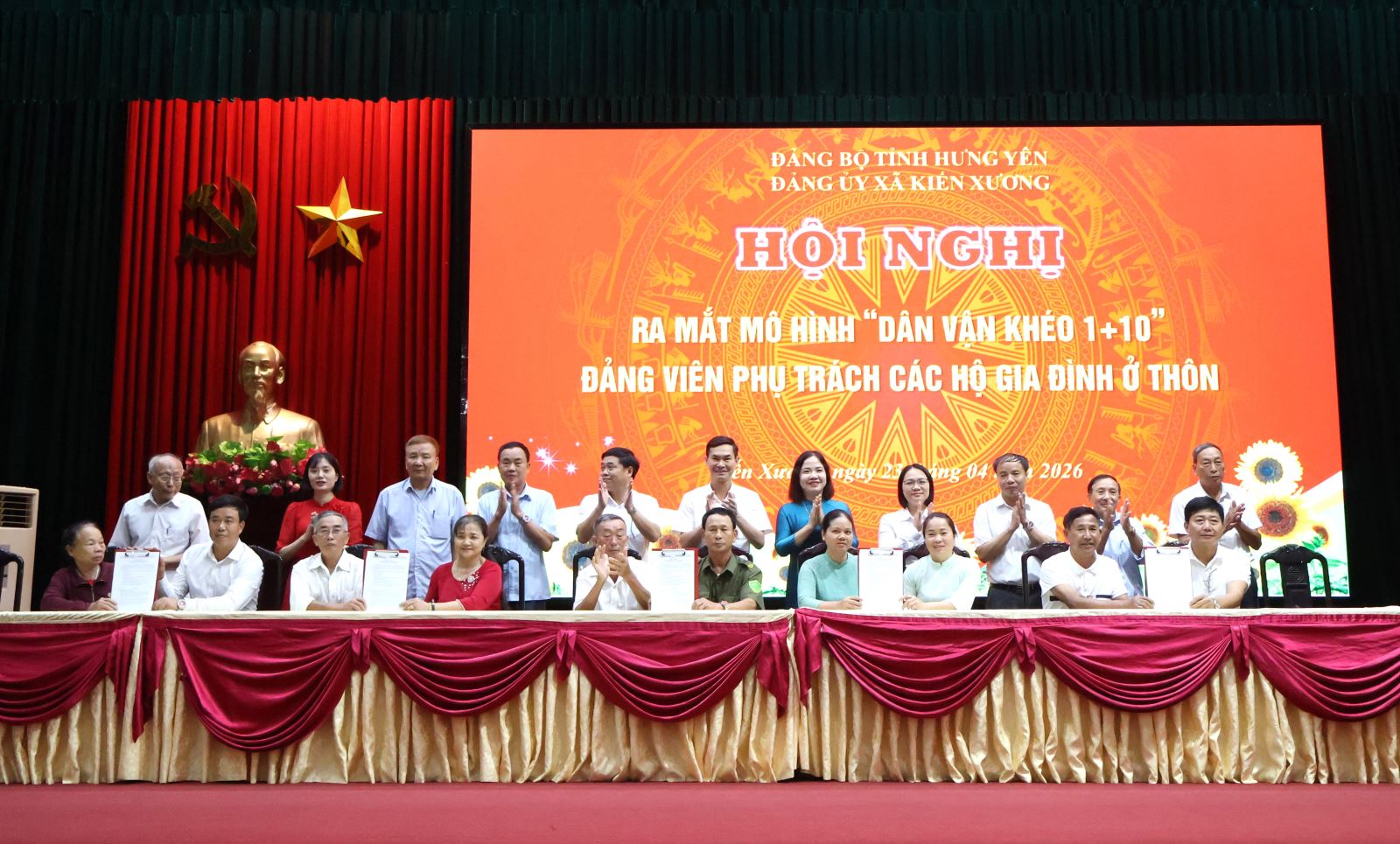 Kiến Xương ra mắt hai mô hình “Dân vận khéo 1+10” và “Chính quyền đồng hành, phục vụ người dân và doanh nghiệp”