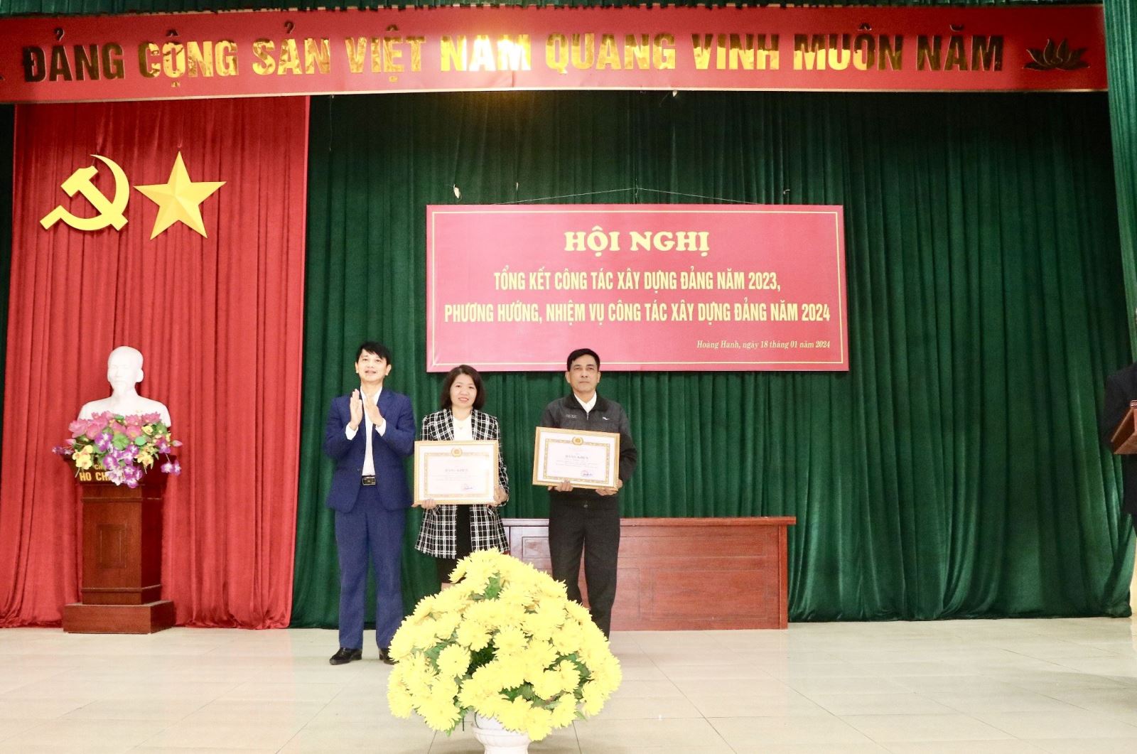 ĐẢNG BỘ XÃ HOÀNG HANH  (TPHY) TRIỂN KHAI NHIỆM VỤ NĂM 2024