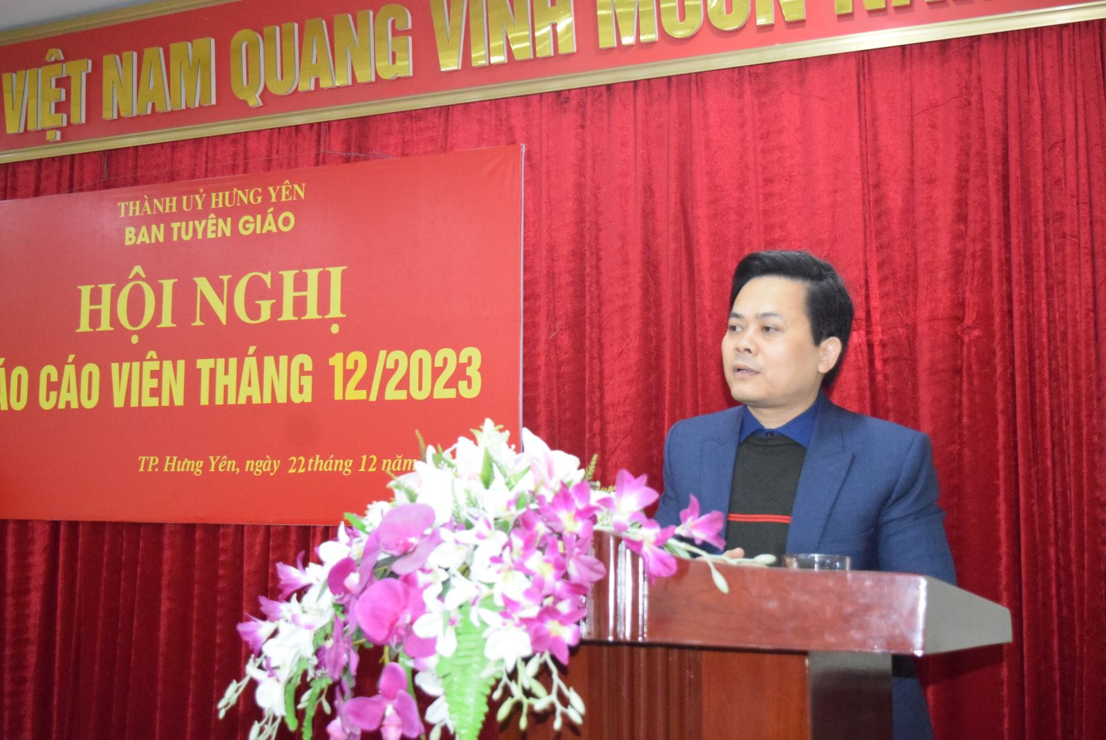 BAN TUYÊN GIÁO THÀNH ỦY TỔ CHỨC HỘI NGHỊ BÁO CÁO VIÊN THÁNG 12/2023